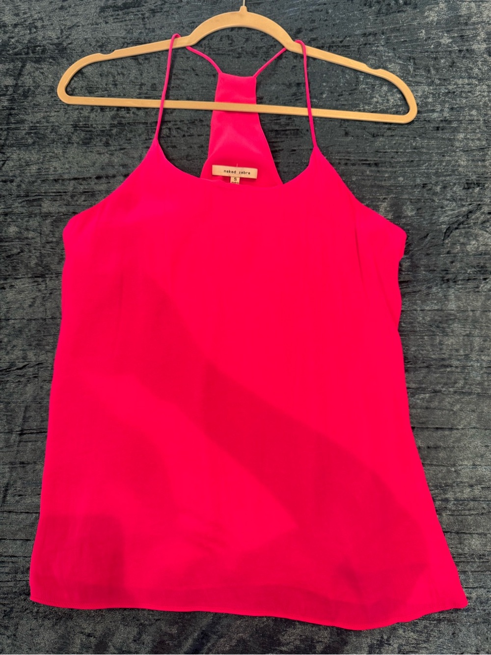 Naked Zebra Hot Pink Racerback Camisole